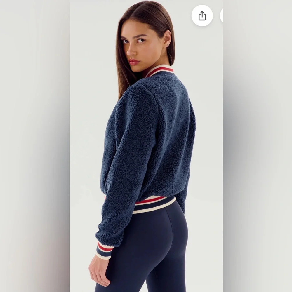 SPLITS59 - Willa Sherpa Jacket - Indigo - Picture 6 of 6